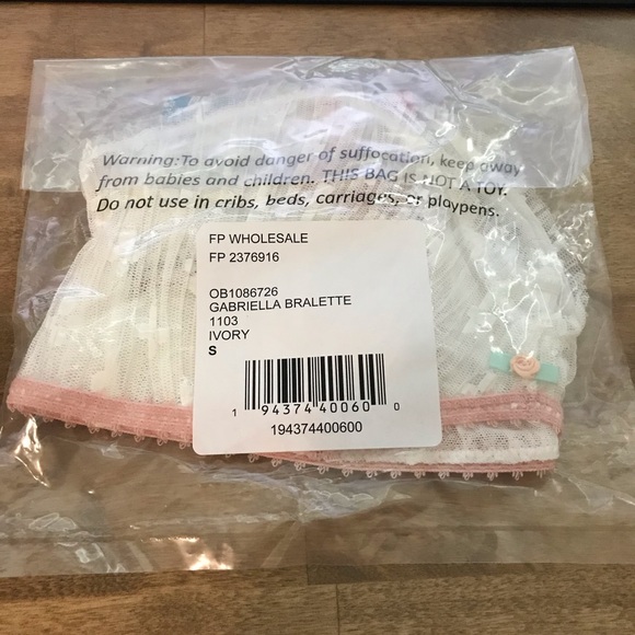 Free People Boho Lace Feminine Floral Bralette Bra - Picture 7 of 9